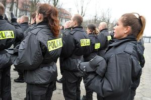 Ślubowanie nowo przyjętych policjantów 8 stycznia 2018 roku.