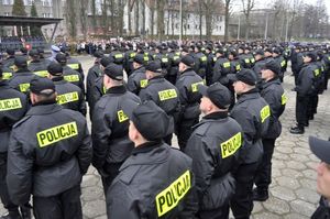 Ślubowanie nowo przyjętych policjantów 8 stycznia 2018 roku.