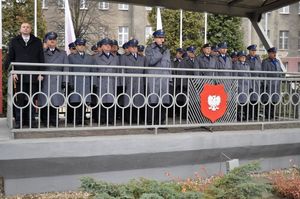 Ślubowanie nowo przyjętych policjantów 8 stycznia 2018 roku.