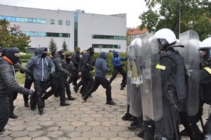 ćwiczenia policjantów