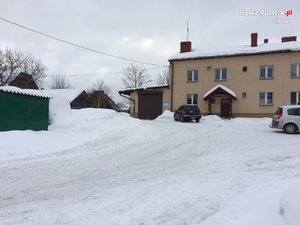 Miejsce na budowę posterunku w Istebnej zasypane śniegiem