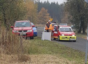 Młodzi kierowcy na torze wyścigowym w Bieruniu- Super Sprint 2019. Podczas wyścigu...