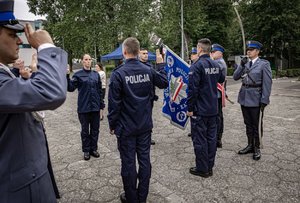 Policjanci podczas ślubowania