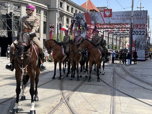 Na zdjęciu kawaleria konna