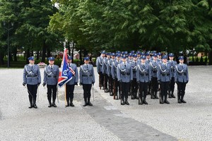 na zdjęciu poczet sztandarowy