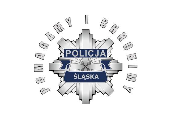 gwiazda policyjna z napisem &amp;quot;Pomagamy i chronimy&amp;quot;