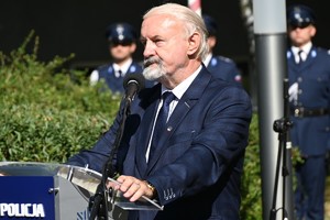 Przemówienie jednego z zaproszonych gości uroczystości