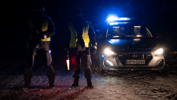 policjanci z Pomorza na wschodniej granicy