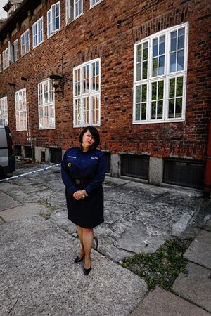 policjanci podczas szkolenia