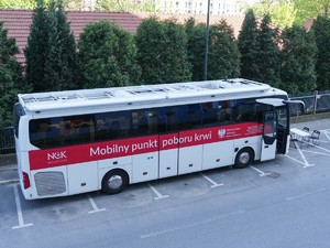 Krwiobus na barkingu KWP