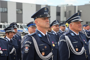 policjant oddziału prewencji w trakcie awansu na wyższy stopień