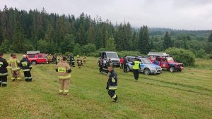 policjanci podczas akcji