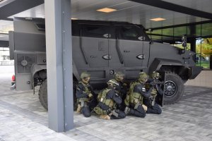 ćwiczemia policyjne w NCK-u
