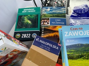 nagrody w postaci broszur informacyjnych dla dzieci