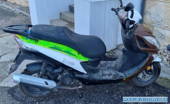Odzyskany przez policjantów skuter