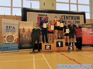 Uczestnicy na podium mistrzostw