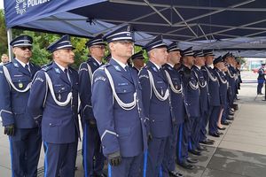 Kadra kierownicza Dolnośląskiej Policji.