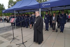 Przemawia ksiądz protojerej Grzegorz Cebulski