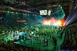 orkiestra podczas występów na festiwalu