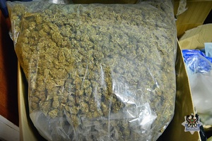 Narkotyki (marihuana) w woreczku.