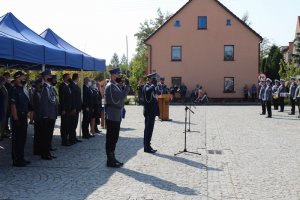 powitanie zaproszonych gości na uroczystość otwarcia Posterunku w Udaninie