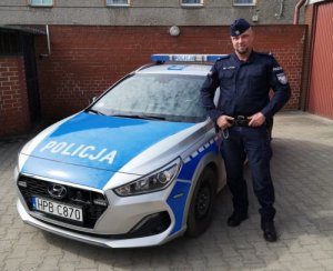 sierż. Mariusz Bernaczek policjant, który odnalazł zaginionych