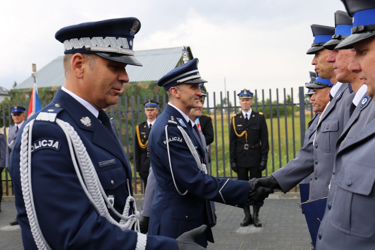 fot. wręczenie awansów lubartowskim policjantom 