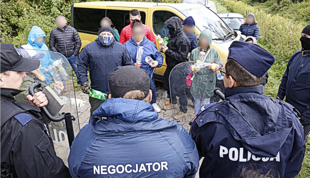 Blokada szlaku komunikacyjnego - prowadzenie negocjacji policyjnych z udziałem Lubelskiej Grupy Negocjacyjnej KWP w Lublinie