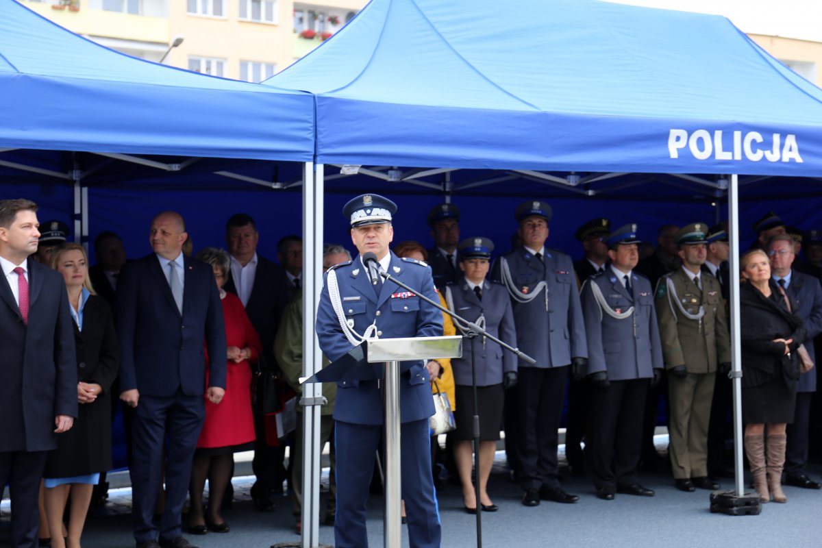 I Zastępca Komendanta Głównego Policji podczas przemówienia