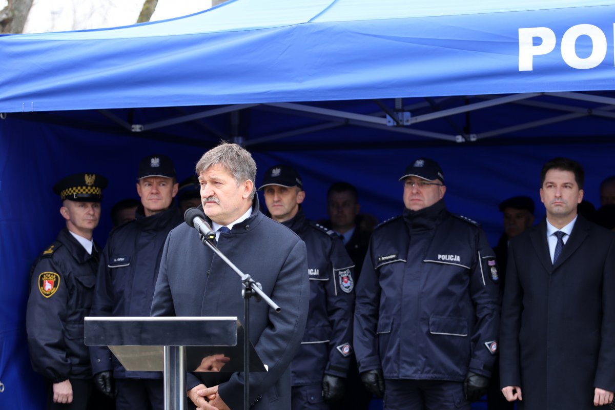 Pan Zdzisław Szwed – Członek Zarządu Województwa Lubelskiego podczas przemówienia