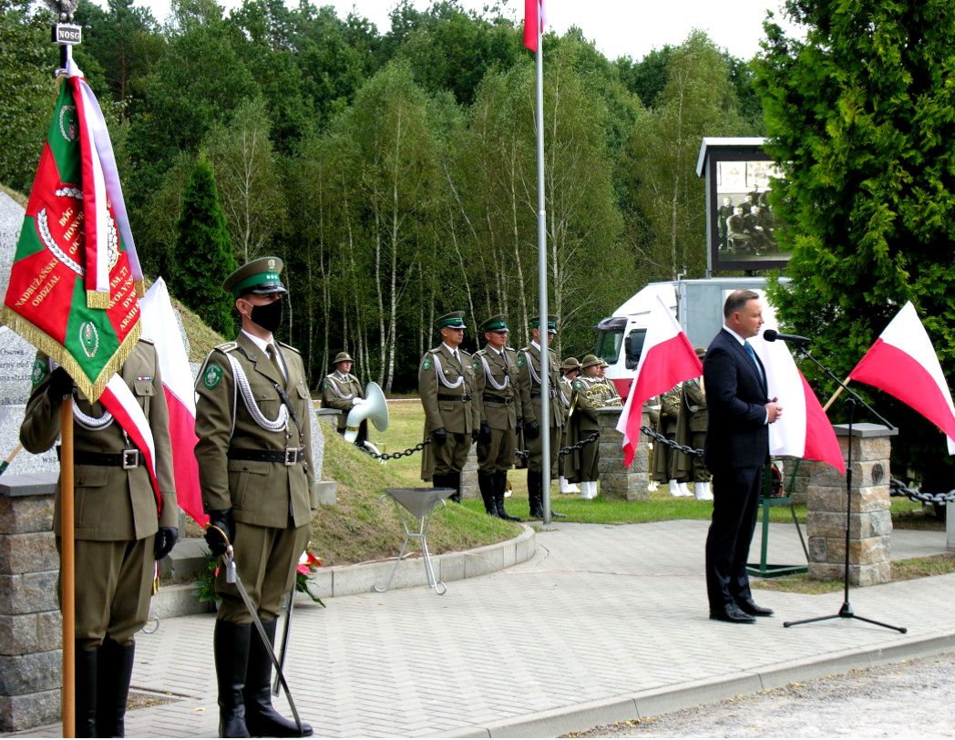 Prezydent podczas przemówienia