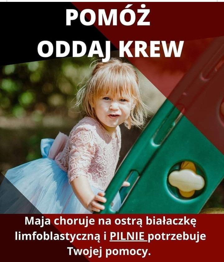 plakta infomrujacy o zbiórce krwi