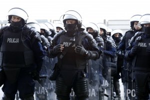 Lubelscy policjanci ćwiczyli na Stadionie Arena Lublin