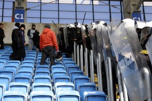 Lubelscy policjanci ćwiczyli na Stadionie Arena Lublin
