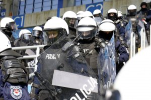 Lubelscy policjanci ćwiczyli na Stadionie Arena Lublin