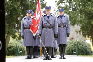 fot. kompania honorowa podczas uroczystości żałobnych na cmentarzu w Dołhobyczowie