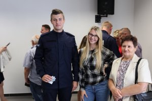 Uroczystości przyjęcia nowych funkcjonariuszy.
