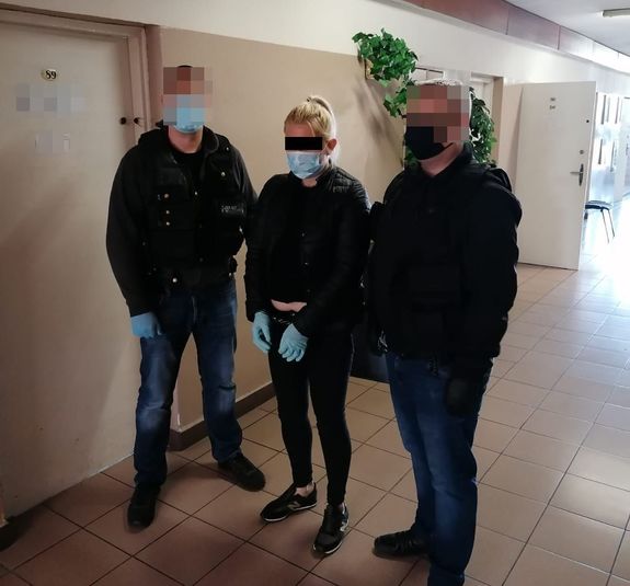 zatrzymana kobieta