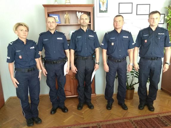 spotkanie policjantów z Komendantem Miejskim Policji