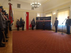 Przemówienie Komendanta Wojewódzkiego Policji w Białymstoku