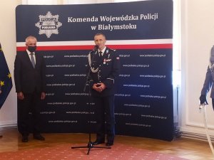 Przemówienie Komendanta Wojewódzkiego Policji w Białymstoku