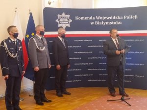 Przemówienie Przewodniczącego Zarządu Wojewódzkiego NSZZ Policjantów województwa podlaskiego Krzysztofa Wierzbickiego