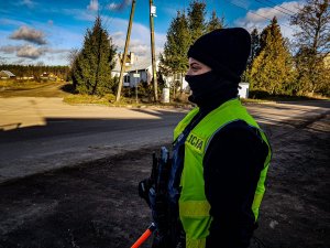 Policjantki w trakcie służby na granicy