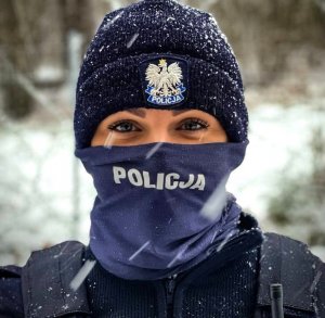 Policjantki w trakcie służby na granicy.