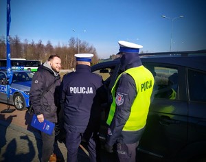 Policjanci podczas walentynkowych działań