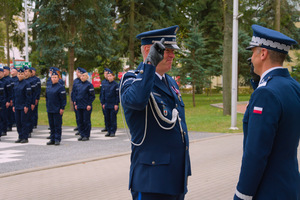 Policjanci w trakcie ślubowania