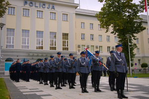 Policjanci w trakcie ślubowania