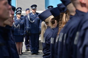 Policjanci podczas ślubowania