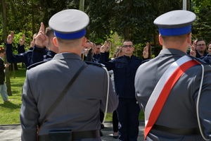 Policjanci podczas ślubowania