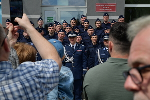 Policjanci podczas ślubowania